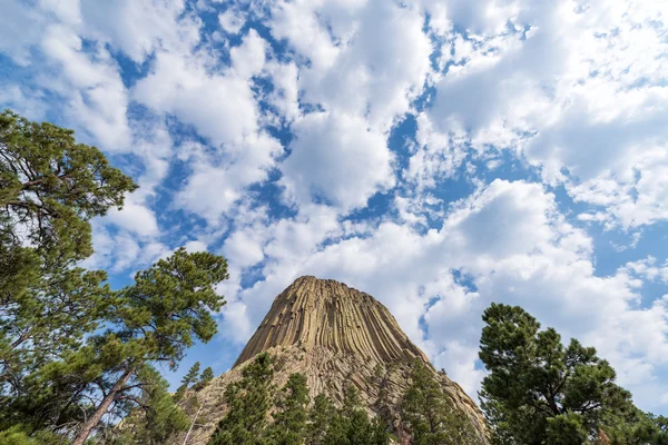 Devils Tower a obloha — Stock fotografie