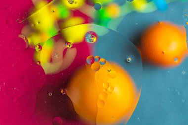 Kırmızı, turuncu, sarı, mavi renkli soyut tasarım, doku. Güzel arka planlar.