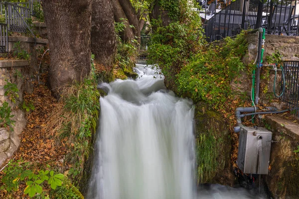 Herrlicher Blick Auf Die Berühmten Edessa Wasserfälle Schöne Natur Hintergründe — Stockfoto