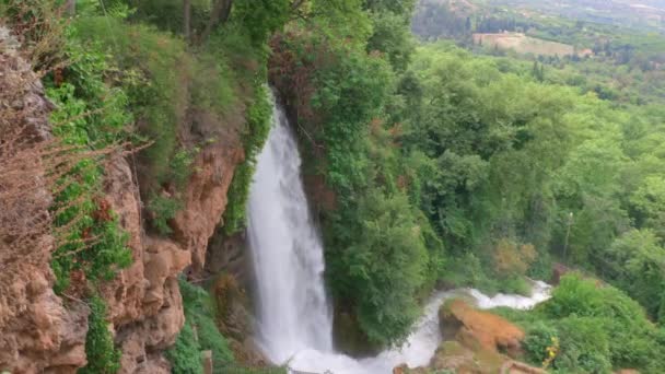Wspaniały Widok Słynne Wodospady Edessy Piękne Środowisko Naturalne Grecja — Wideo stockowe