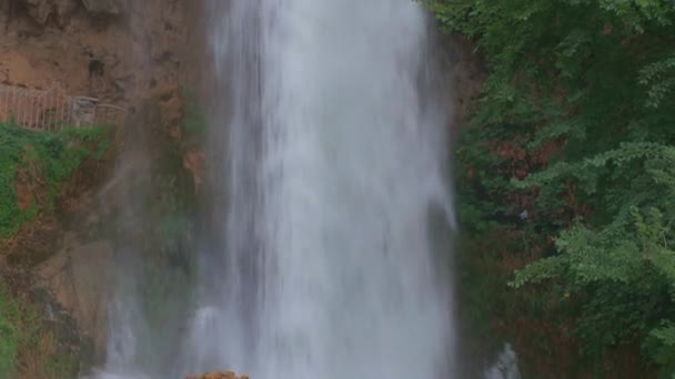 Vista Deslumbrante Cachoeiras Famosas Grécia Belas Origens Natureza Grécia — Vídeo de Stock
