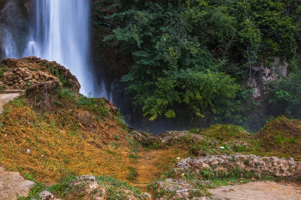 Beautiful View Famous Waterfalls Greece Beautiful Nature Backgrounds — Stock Photo, Image