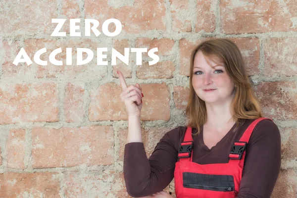 Work Safety Zero Accidents concept — Stock Photo, Image