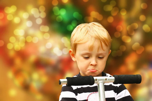 Frustrated blond boy — Stock Photo, Image