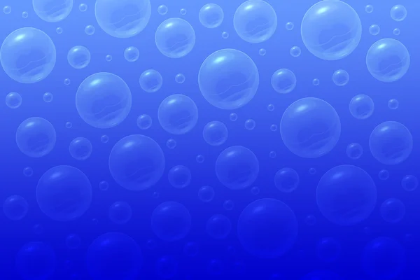 Absztrakt kék háttér buborékok — Stock Fotó