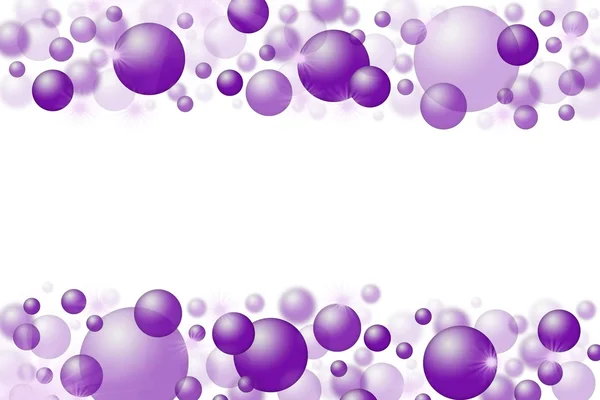 White Christmas background with purple balls. — Stock Photo, Image