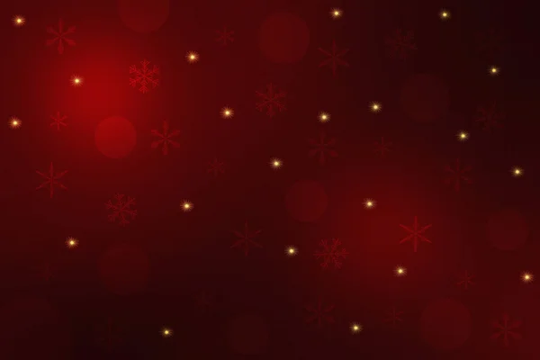 Dark red Christmas background with golden stars — Stock Photo, Image