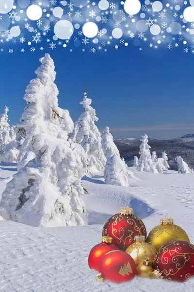 Winter and Christmas background — Stock Photo, Image