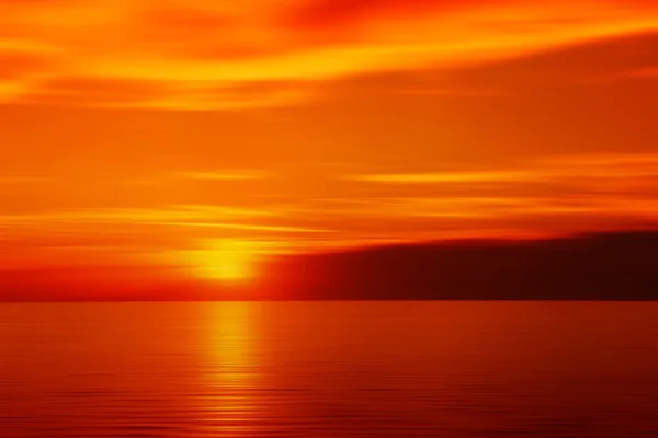 Rozmazané západ slunce v červené barvě — Stock fotografie