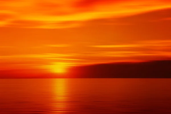 Blurred sunset in red color