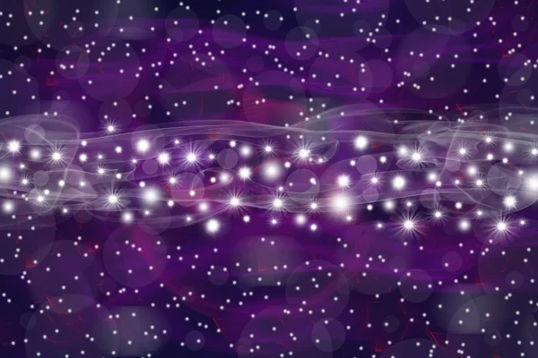 Purple space background with stars