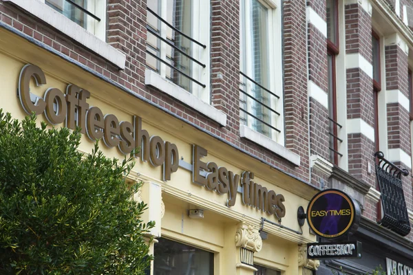 Coffee shop in Amsterdam — Stock Photo, Image