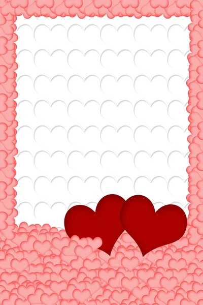 Hearts background vertically. — Stock Photo, Image