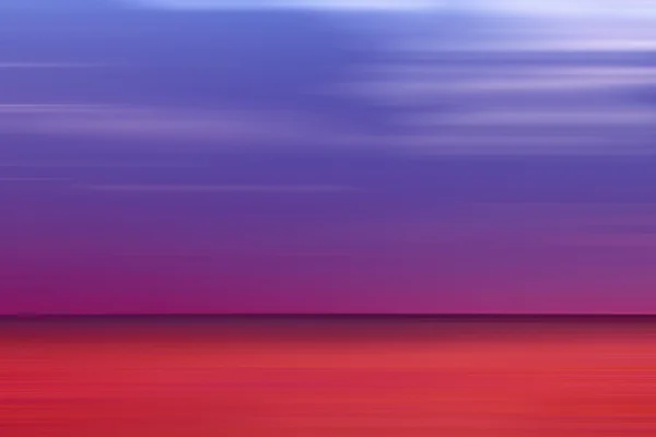 Horizon de mer rouge et bleu flou — Photo