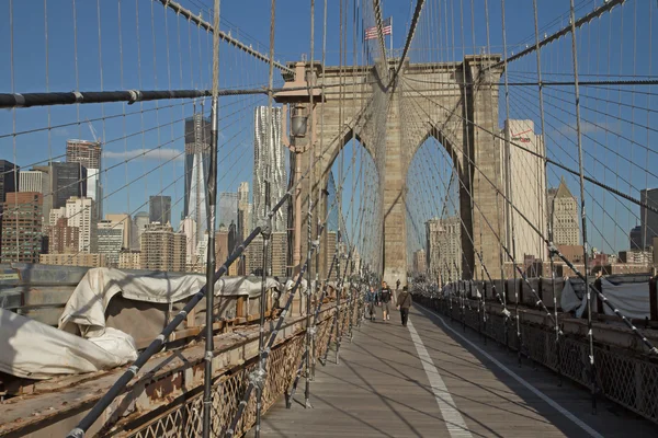 Brooklyn Bridge renovation — Stock Photo, Image