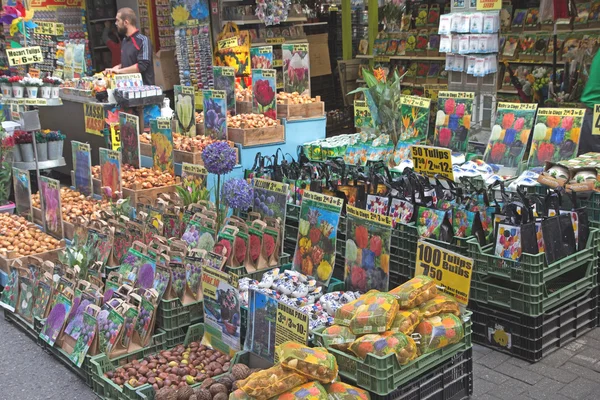 Pasar bunga di Amsterdam — Stok Foto