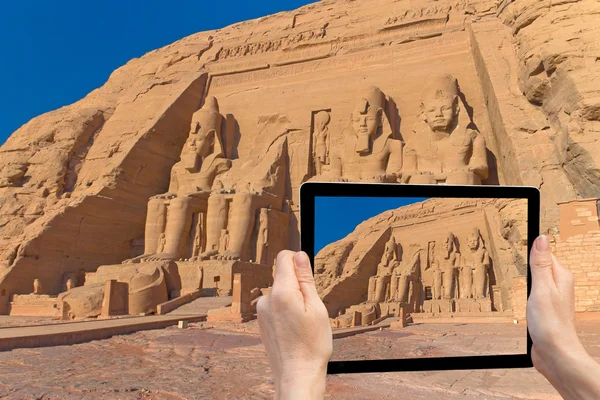 Abu Simbel Tapınağı (Mısır seyahat) — Stok fotoğraf