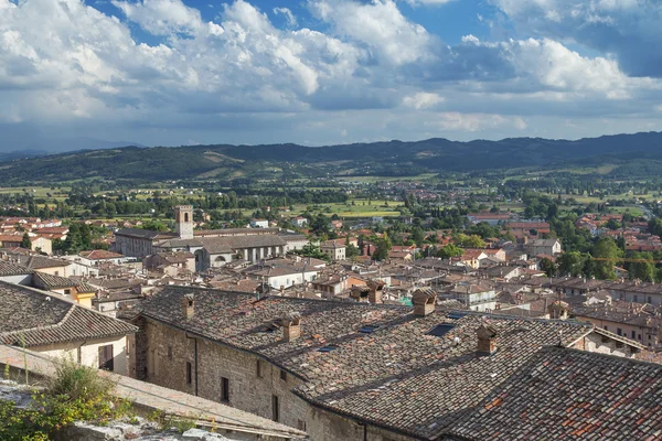Oude stad van Gubbio in de buurt van Peruggia (Italië) — Stockfoto