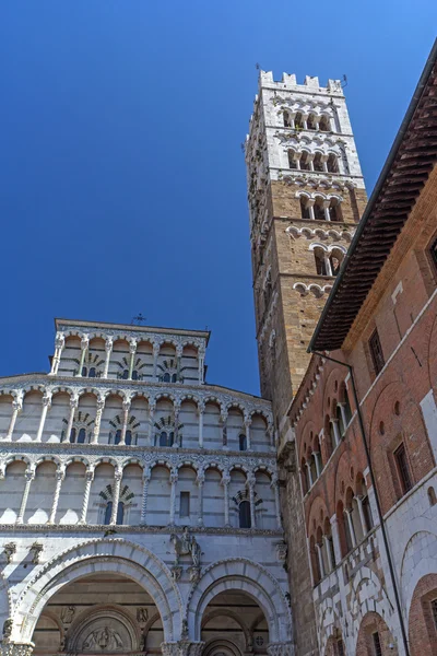 Kathedrale von Lucca (Toskana, Italien). vertikal. — Stockfoto