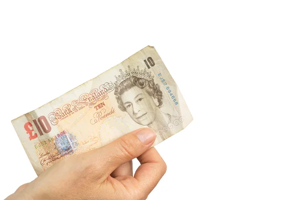 Paying by british pounds — Stock Photo, Image