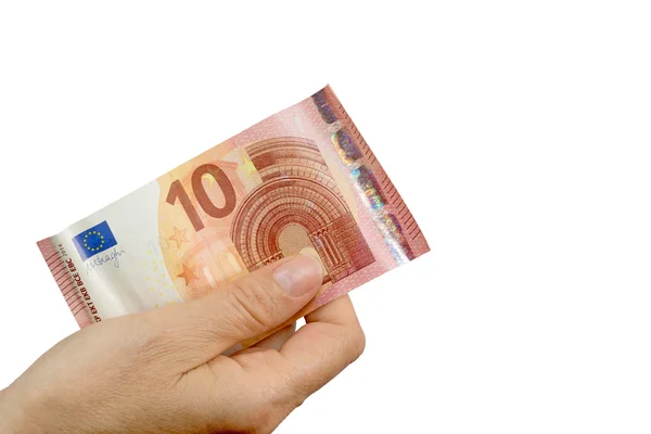 Paying by euros — Stock Photo, Image