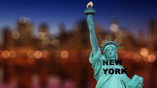 Нью-Йорк знак — стокове відео