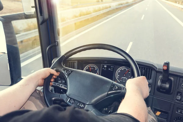 Truck driving — Stock Photo, Image