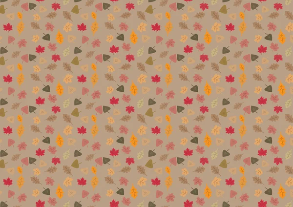 Autumn pattern of leaves — Stock Vector