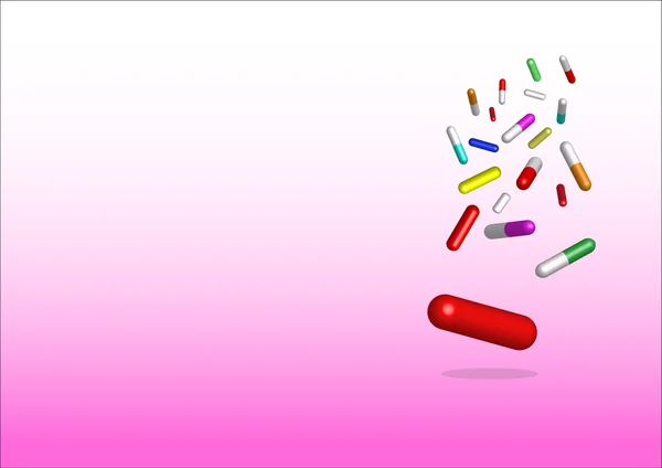 Pilule pour femmes — Image vectorielle