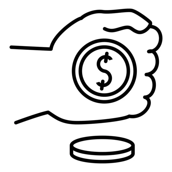 Power Power Money Concept Benefits Rich People Fist Clad Dollar — Stock Vector