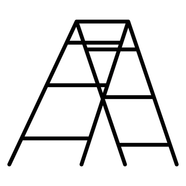 Escaliers Pour Les Réparations Escabeau Pour Jardinage Récolte Escalier Pliant — Image vectorielle