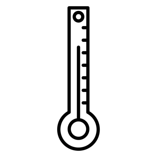Meteorologisches Thermometer Messung Der Umgebungstemperatur Symbol Vektor Isoliert Umriss 48X48 — Stockvektor