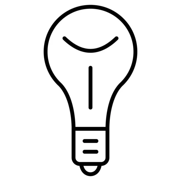 Electric Light Bulb Lighting Symbol Idea Brainstorming Innovation Energy Saving — Stock Vector