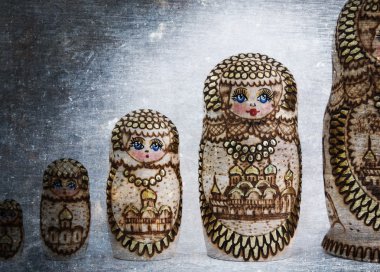 Rusya ahşap bebek - Matryoshka - Vintage