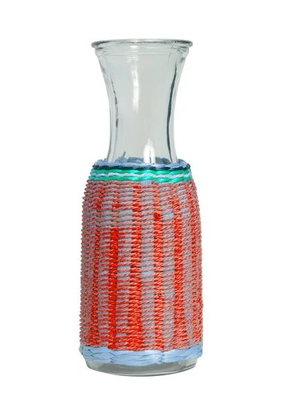 Unique glass vase, isolated — Stock Photo, Image