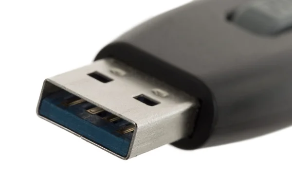 Clé USB noire isolée — Photo