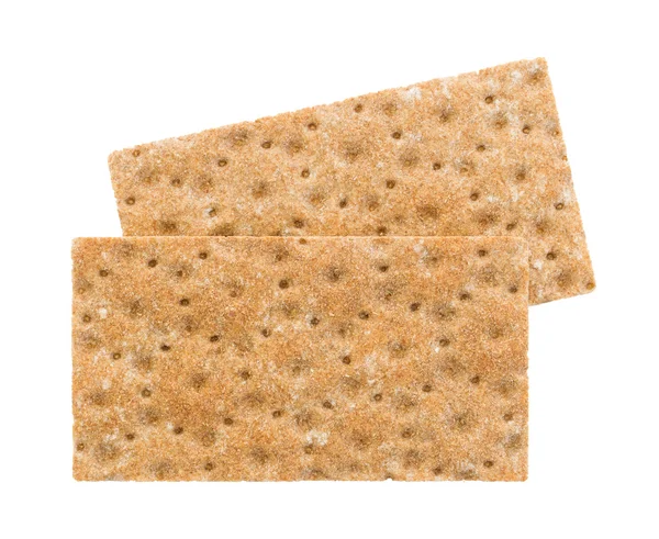 Crackers (ontbijt) geïsoleerd — Stockfoto