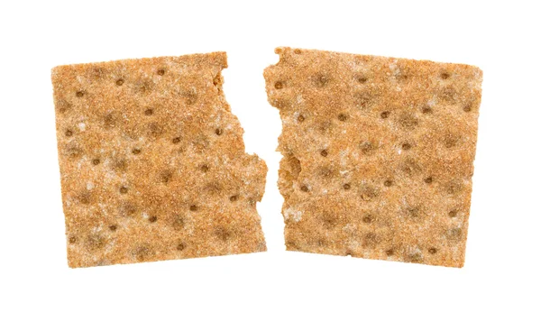 Cracker kaputt (Frühstück) isoliert — Stockfoto