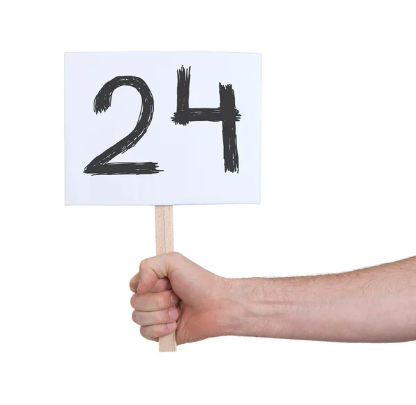 Assine com um número, 24 — Fotografia de Stock