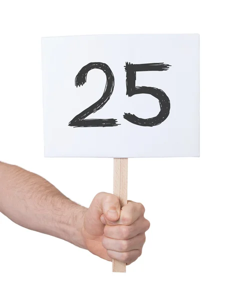 Firma con un numero, 25 — Foto Stock