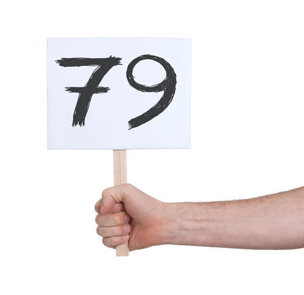 Assine com um número, 79 — Fotografia de Stock