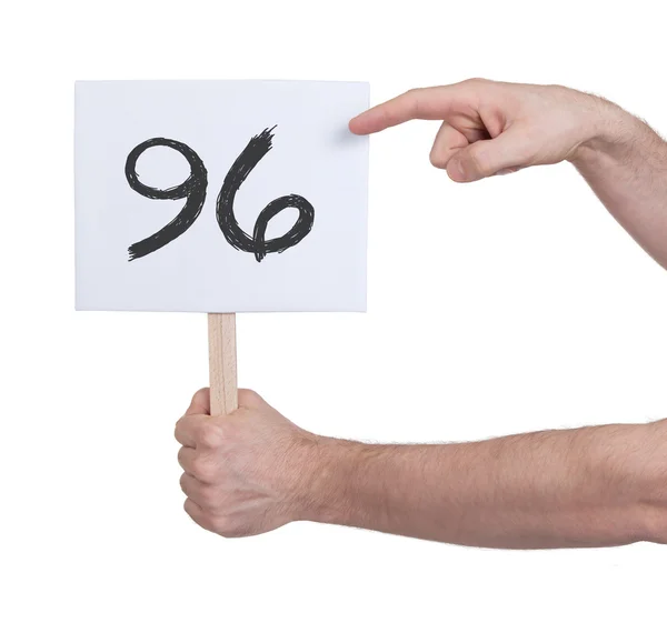 Firma con un numero, 96 — Foto Stock