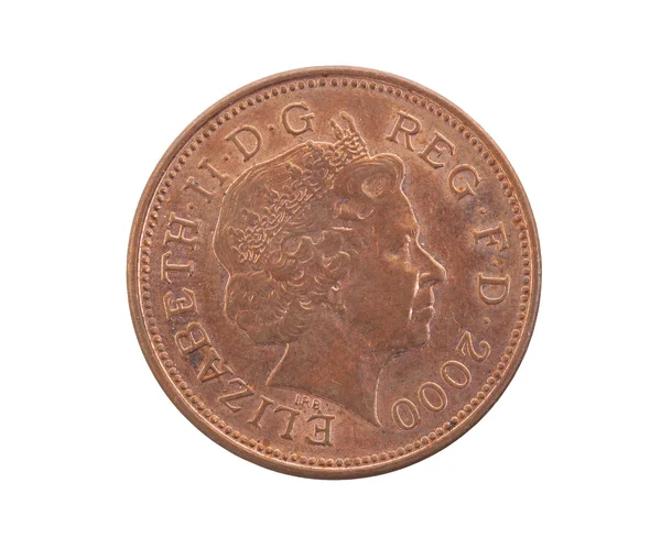 Two Pence coin isolated — Stock Photo, Image