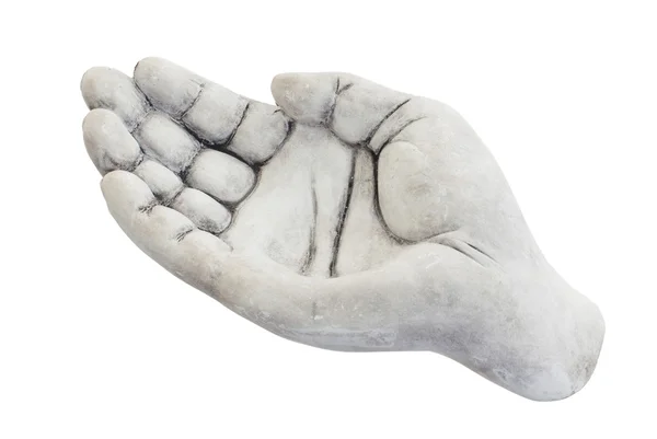 Kamenné mísy v podobě ruky — Stock fotografie