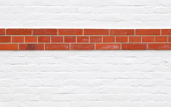 Παλιό τοίχο από τούβλα εκλεκτής ποιότητας, κόκκινο και λευκό — Φωτογραφία Αρχείου