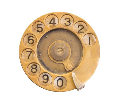 Vintage telefon arama yakın çekim 
