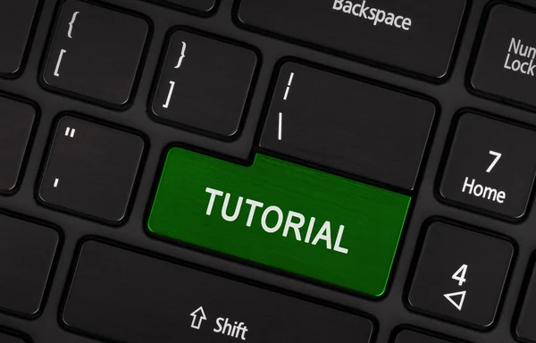 Tutorial (green key) — Stock Photo, Image