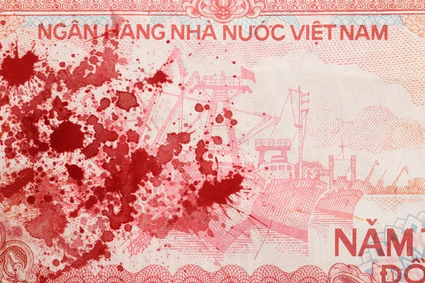 Eski Vietnam Dong, Vietnamca para birimi — Stok fotoğraf