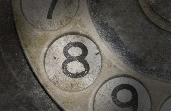 Close up of Vintage phone dial - 8 — Stock Photo, Image