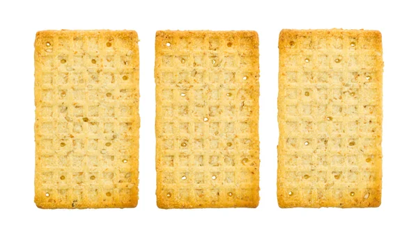 Eenvoudige crackers geïsoleerd — Stockfoto